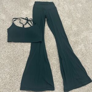 Aerie Flared Pants & Bra Set